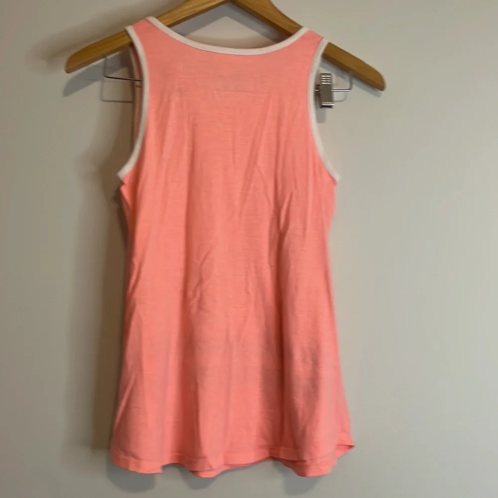 JUSTICE Department of Athletics Coral and White Tank Sz 14/16